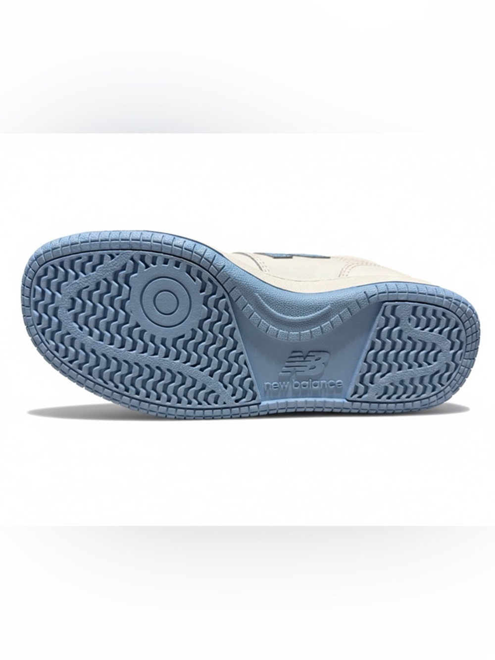 New Balance White Sneakers with Sky Blue Accents - Picture 5 of 7